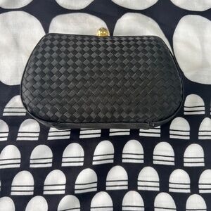 Vintage Neiman Marcus Evening Convertible‎ Clutch Crossbody Gold Top Closure